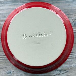 ❗️SOLD❗️Le Creuset Red Enameled Stoneware Round Pie Baking Dish
